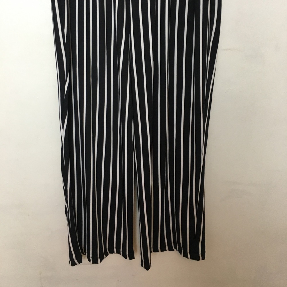 NY Collection Jumpsuit Petite Plus 2XP Striped Lace-Up Casual - Picture 5 of 14